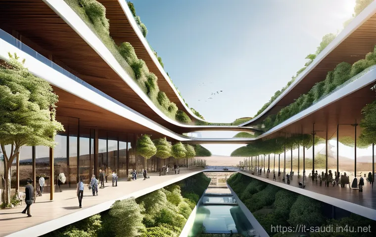 사우디아라비아 왕가 역사와 정치적 중요성 - **NEOM - The Line: Urban Utopia in the Desert**
A wide-angle, futuristic architectural rendering...